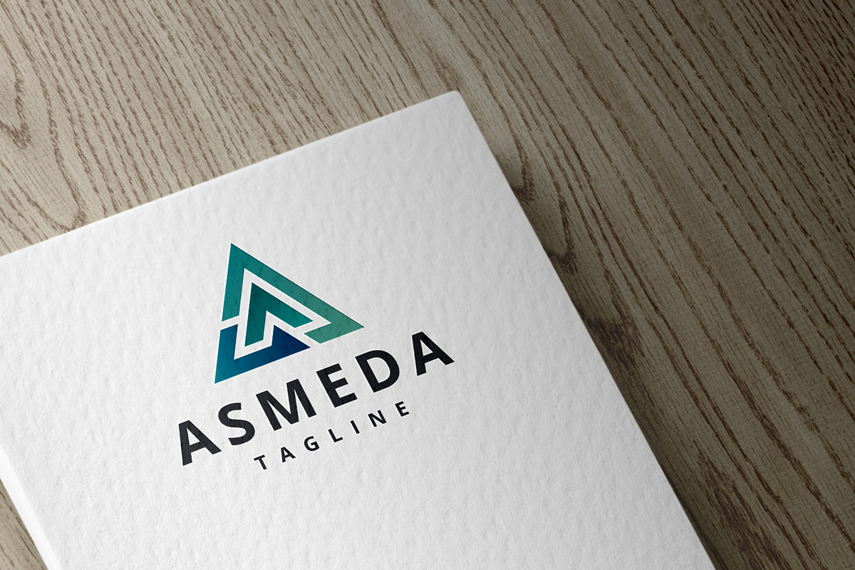 ASMEDA Abstract Triangle Tech Logo, a Branding & Logo Template by Design_Planet (Photo 2 of 2)