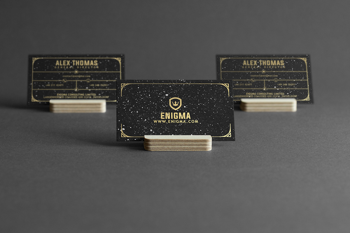 Gold And Black Business Card, a Business Card Template by Marvel (Photo 3 of 5)