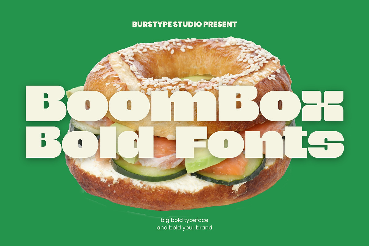 BoomBox Bold San serif Fonts, a Sans Serif Font by BURSTYPE (Photo 1 of 9)