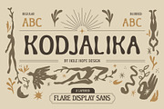 Kodjalika - Flare Display Sans Serif, a Sans Serif Font by Hole Hope Design (Thumbnail 1 of 10)