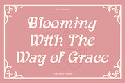 CS Bloom Drawn, a Serif Font by Craft Supply Co. (Thumbnail 2 of 8)