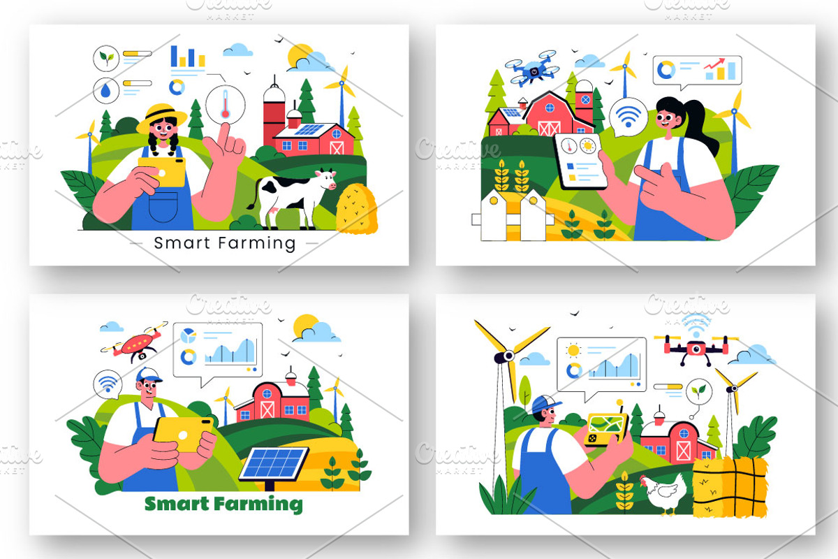 10 Smart Farming Technology, a Technology Illustration by denayunebgt (Photo 3 of 4)