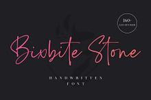 Bixbite Stone | Elegant Script