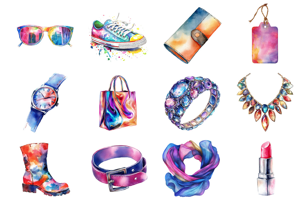 Shopping & Sales Fashion Clipart, an Illustration by Design Market (Photo 2 of 3)