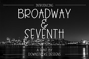 Broadway & Seventh Font, a Sans Serif Font by Downstroke Designs (Thumbnail 1 of 7)