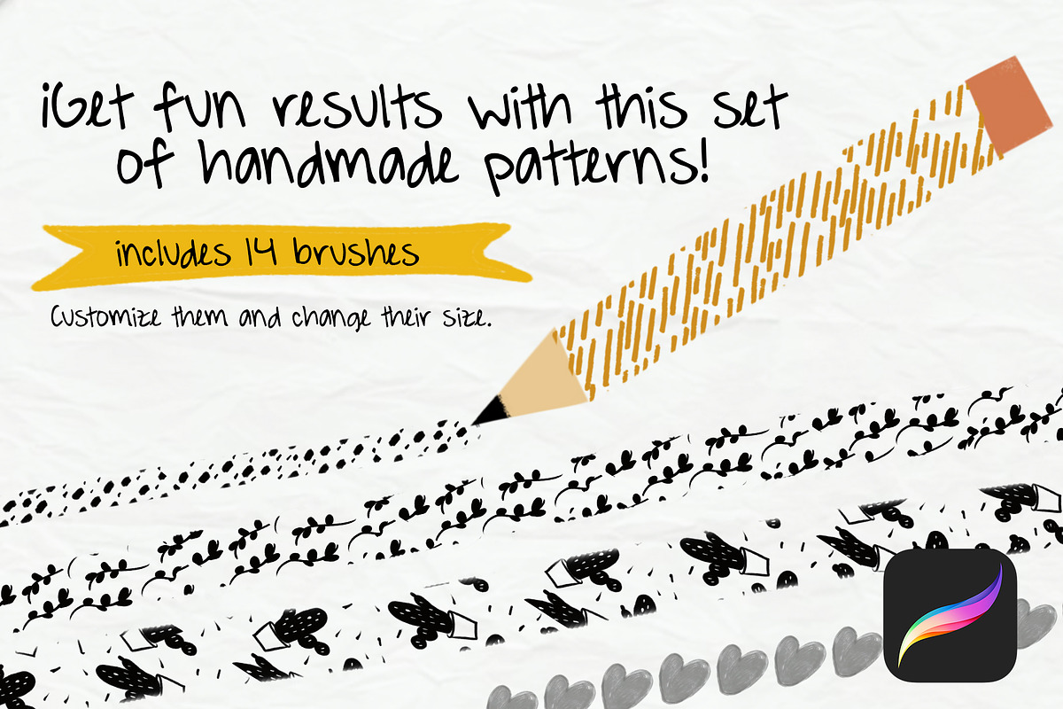 Handmade Brush Pattern - Procreate, a Brush Add-On by Eliza Moreno Illustration (Photo 5 of 5)