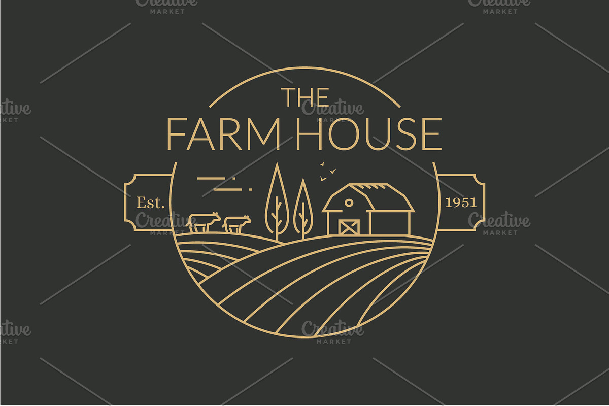 Farm Logo Templates, a Branding & Logo Template by JuliaMalinovskaya (Photo 3 of 8)