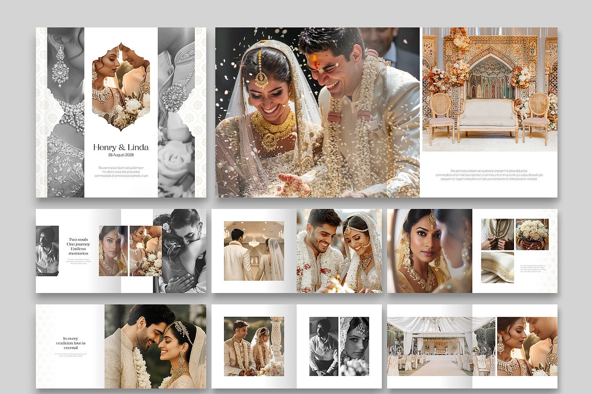 Indian Wedding Photo Album Template, a Brochure Template by BrandPacks (Photo 5 of 5)