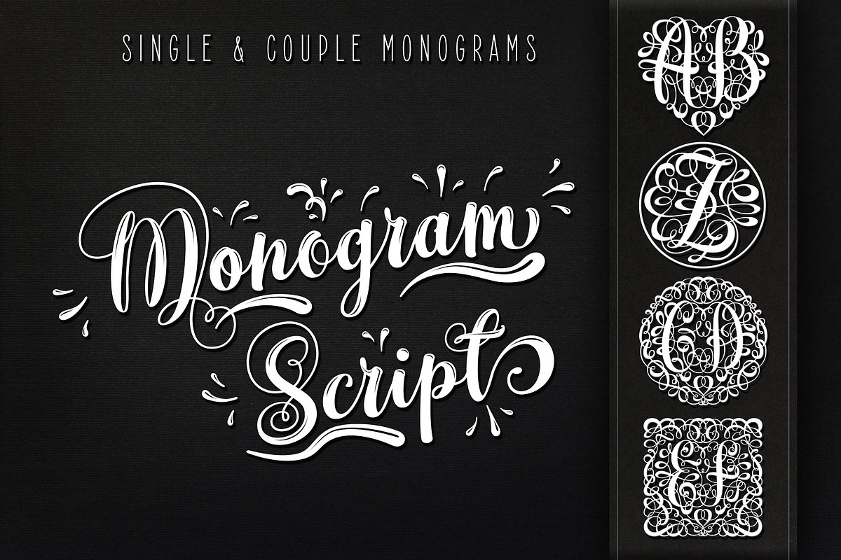 Monogram Script | Full Alphabet, a Script Font by Royaltype (Photo 1 of 12)
