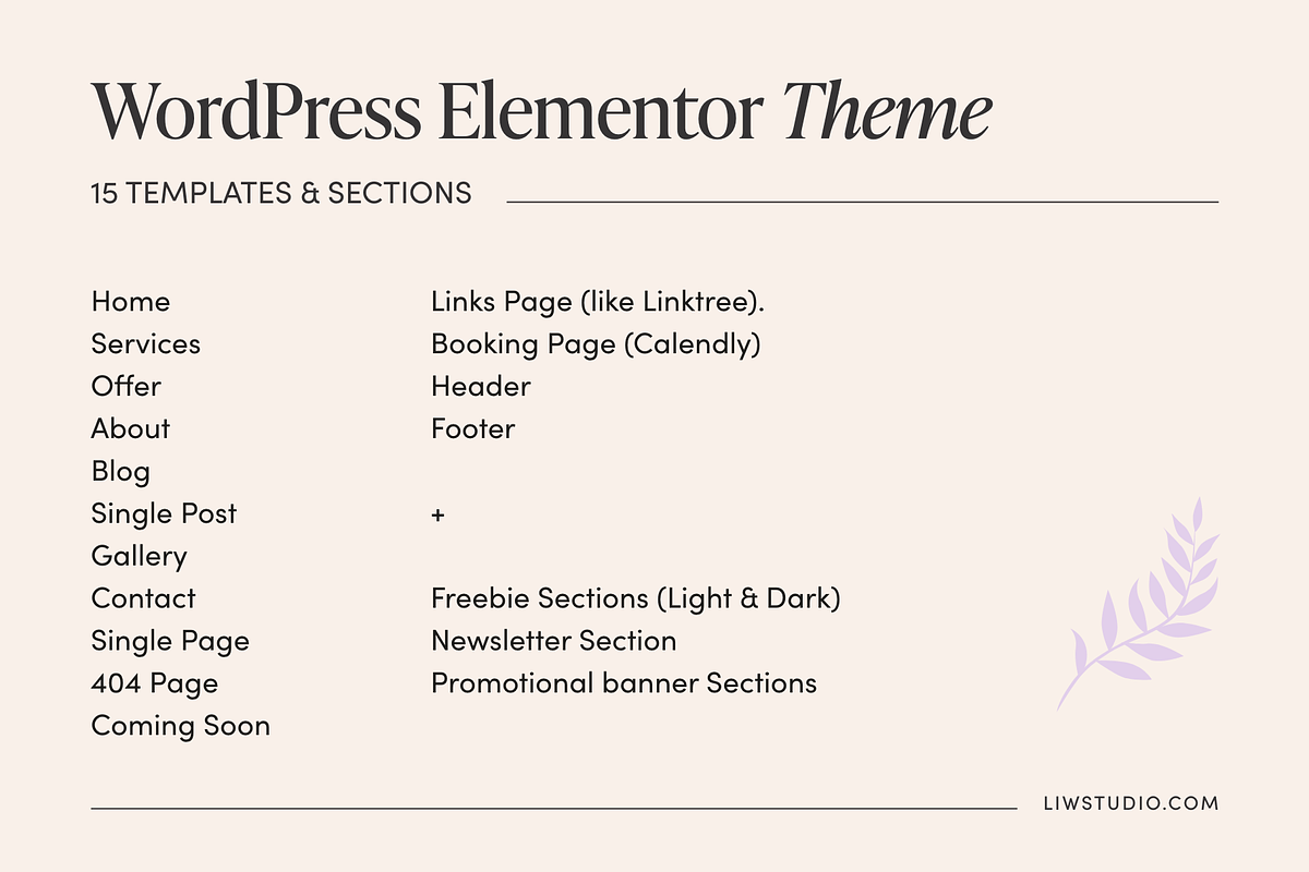 Wellness Coach Elementor Template - Mayflow preview 3