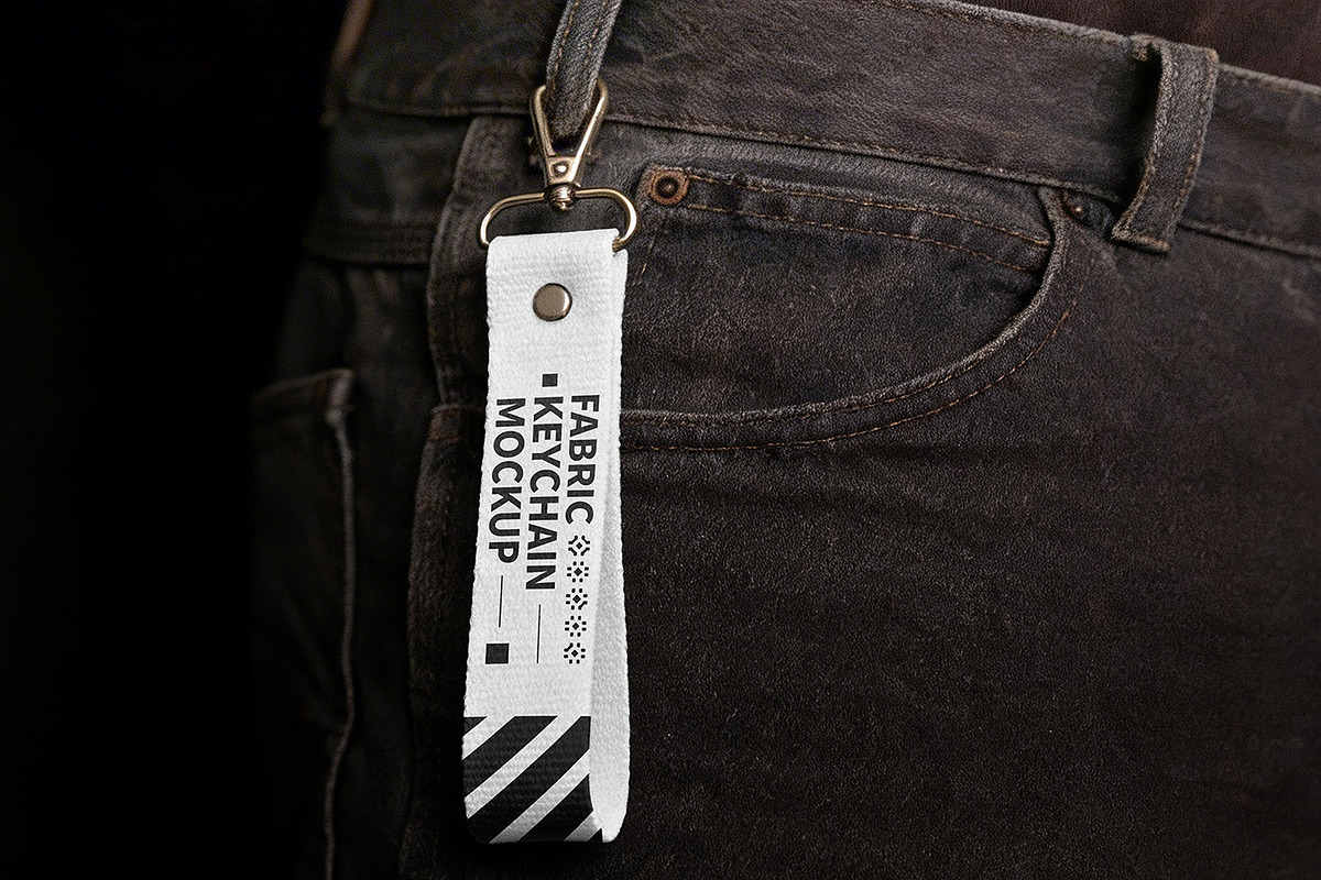 Fabric Keychain Mockup, a Product Mockup by Pitchlook.Studio (Photo 3 of 4)