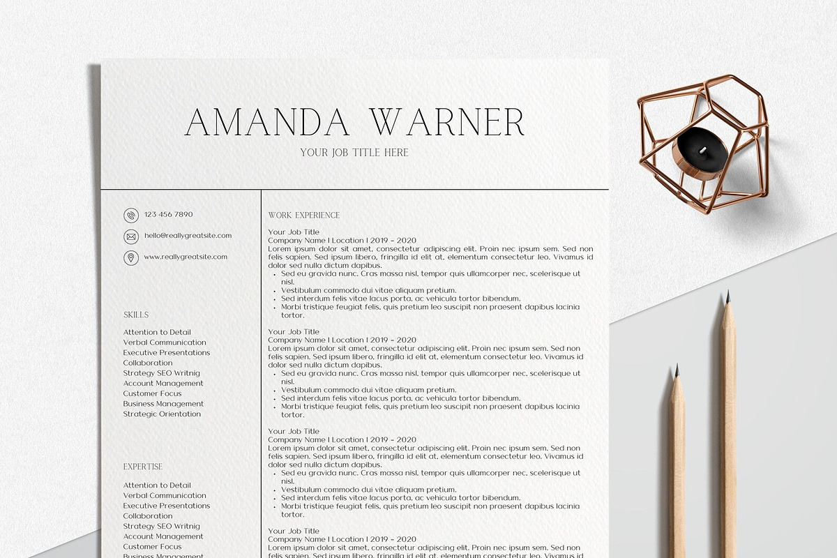 Canva Digital Resume Template, a Resume Template by LucaTheme (Photo 2 of 9)