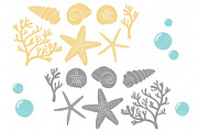 Sunshine Vector Seashells, an Illustration by Amanda Ilkov (Thumbnail 5 of 5)