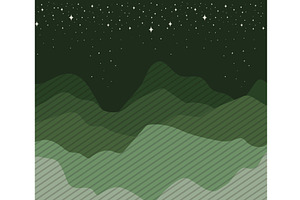 horizon with mountains, an Illustration by studiogstock