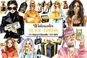 Black and Gold  Black Friday, an Illustration by DreamCafeArt (Thumbnail 1 of 7)