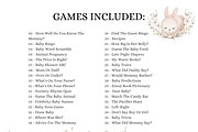 Somebunny Baby Shower Games Package, an Invitation Template by Digital_Mind (Thumbnail 3 of 9)