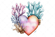 Under the Sea Watercolor Clipart PNG, an Illustration by Craft Nest (Thumbnail 11 of 12)