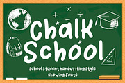 Chalk School, a Font by Struggle Studio (Thumbnail 1 of 6)