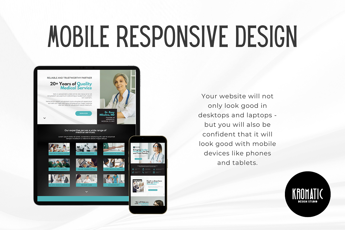 Medical Clinic Canva Website, a Landing Page Template by Kromatic Design Studio (Photo 6 of 8)