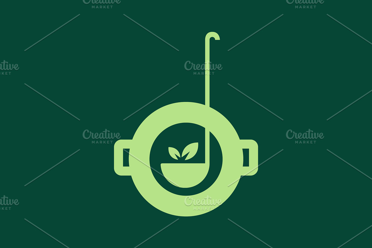 vegetable soup food logo, a Branding & Logo Template by devastd