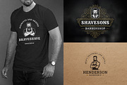 27 Barbershop Logotypes, a Branding & Logo Template by Vasya Kobelev (Thumbnail 6 of 10)