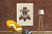 Frame/Poster Mockup Armchair Yellow, a Print Template by Milan Mockup (Thumbnail 4 of 5)