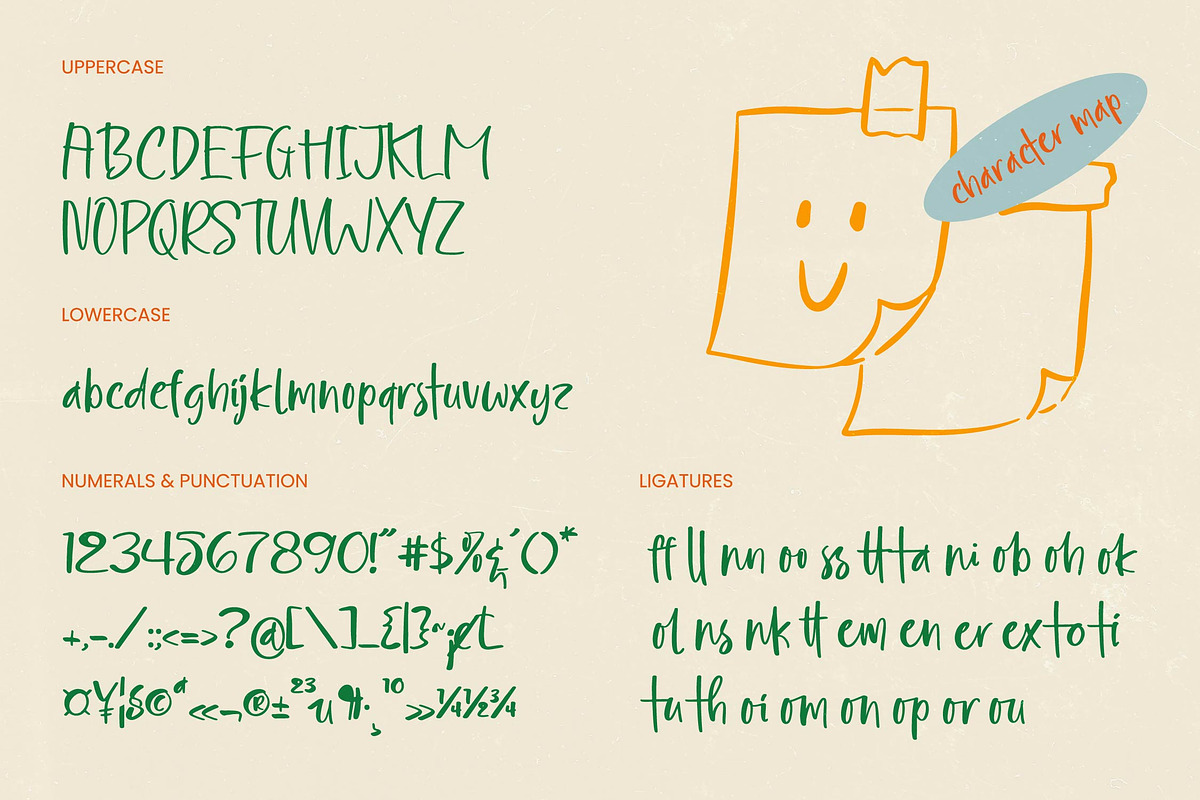 Manifesta Playful Handwritten, a Script Font by Letterena Studios Script (Photo 9 of 10)