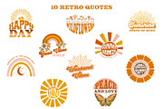 Happy Day Retro Graphics & Patterns, an Illustration by Wild Twig Co (Thumbnail 4 of 13)
