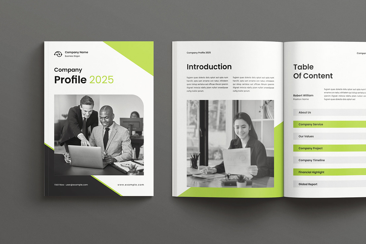 Company Profile Template, a Brochure Template by Seeing-art (Photo 2 of 11)