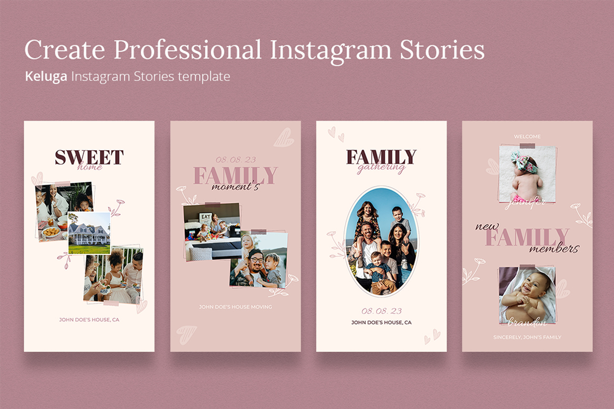 Keluga - Family Photos Collage Insta, a Social Media Template by Lettha-Studio (Photo 2 of 4)