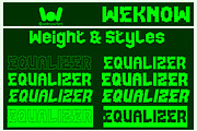 Equalizer font, a Font by weknow (Thumbnail 7 of 8)
