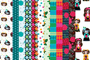 Dia de los Muertos: Catrinas, a Texture Graphic by happychinchilla (Thumbnail 2 of 2)