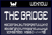 The Bridge font, a Slab Serif Font by weknow (Thumbnail 1 of 8)