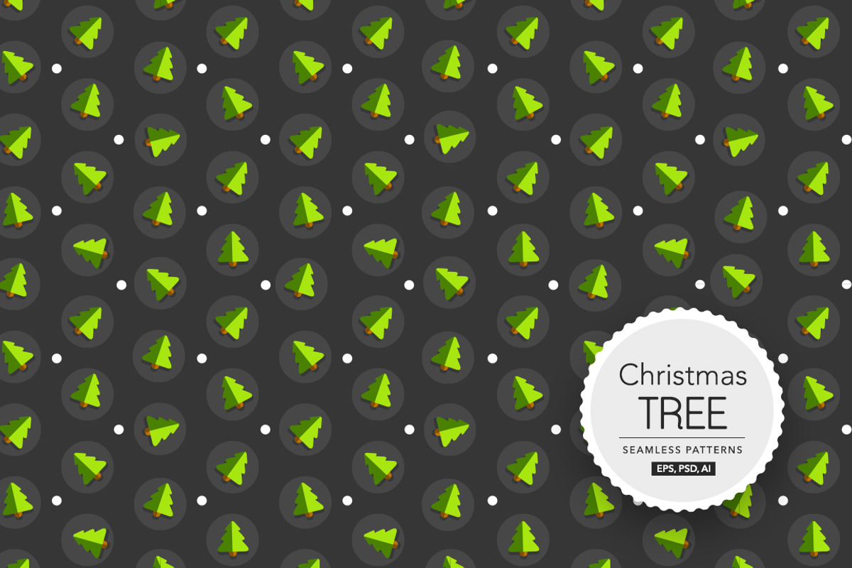 1 Christmas Tree Seamless Patterns, a Pattern Graphic by ToozDesign (Photo 3 of 15)