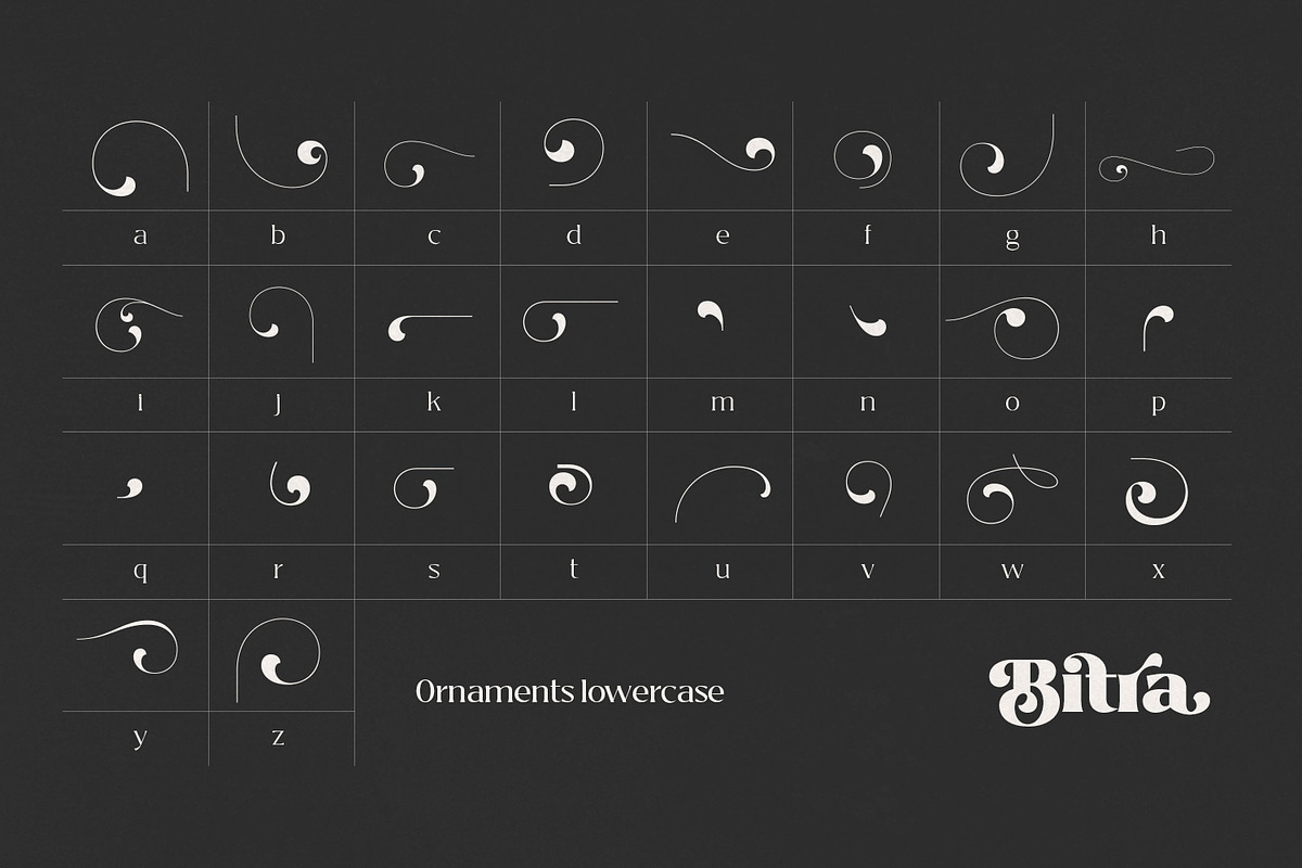 Bitra - Beauty Serif Family, a Serif Font by creativemedialab (Photo 14 of 17)