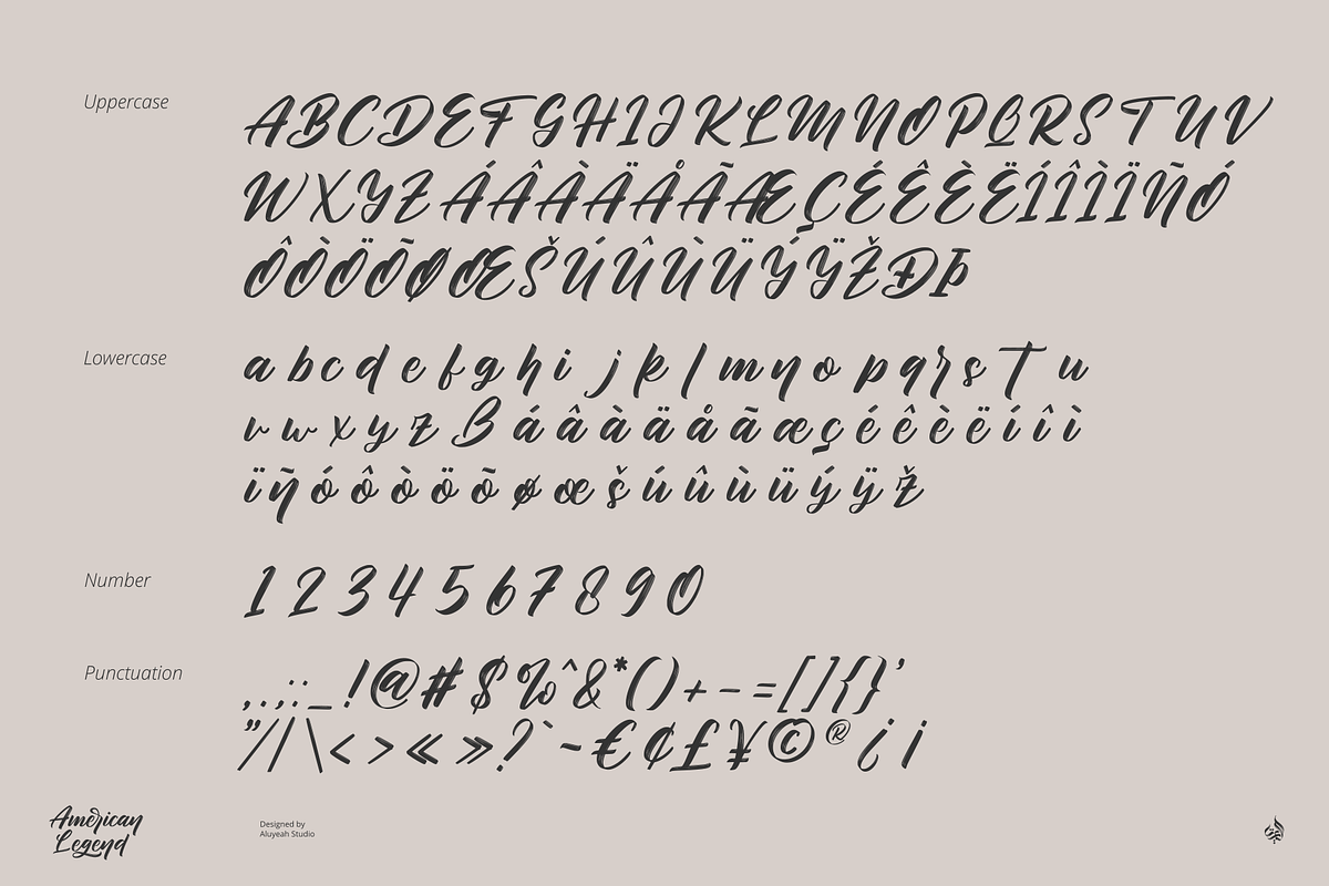 American Legend, a Script Font by Aluyeah Studio (Photo 12 of 14)