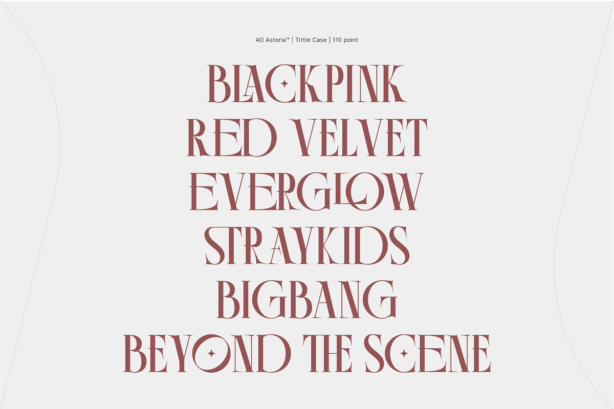 AO Astoria - Display Typeface, a Serif Font by OwunStudio (Photo 20 of 25)