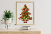 Watercolor Gingerbread Clipart, an Illustration by Libby Wishes (Thumbnail 7 of 7)