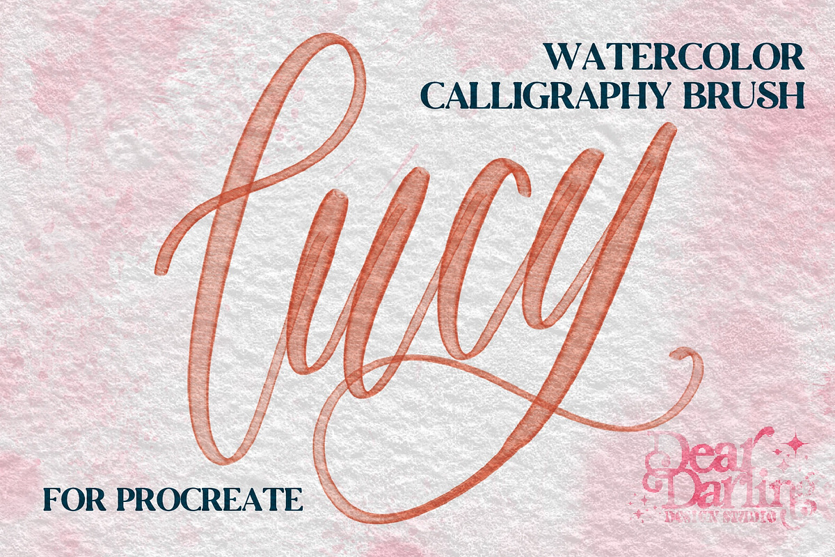 The Lucy Brush for watercolor calligraphy!