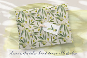 Olive Branches Watercolor Clipart, a Food Illustration by YarovaArt (Thumbnail 21 of 28)