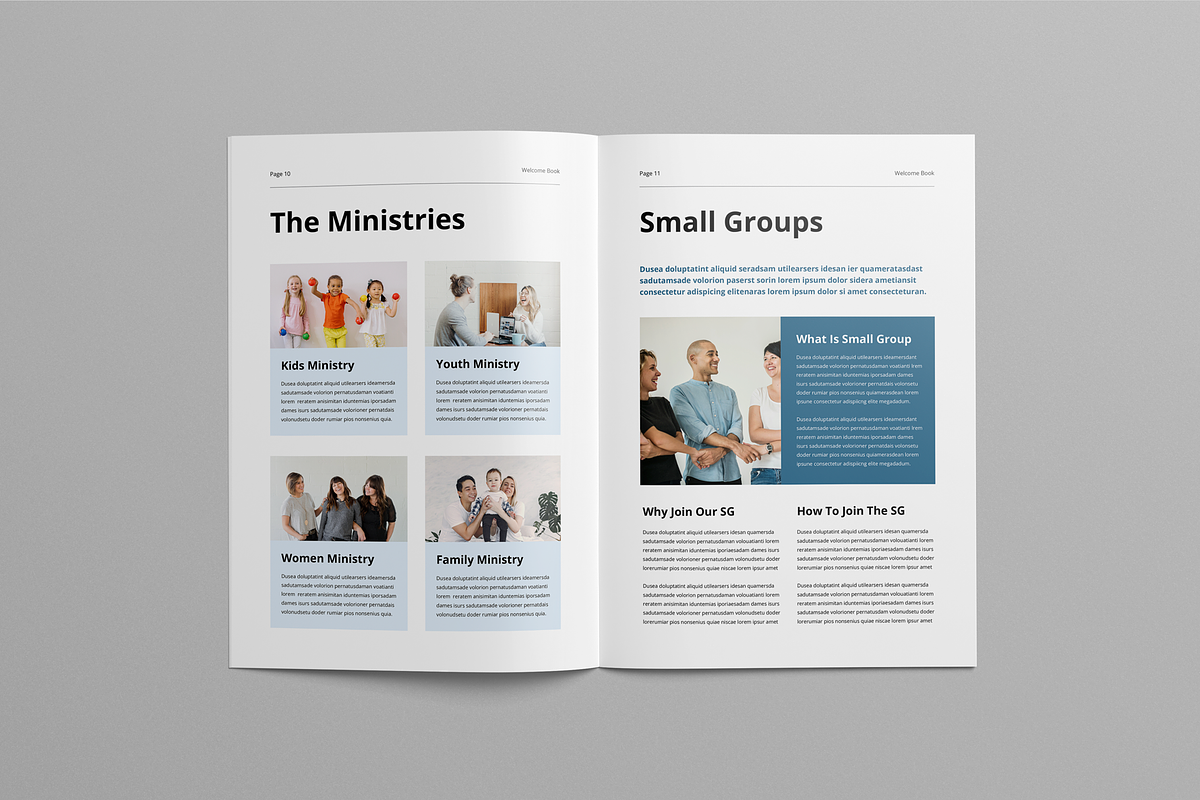 Church Welcome Booklet, a Brochure Template by Leaflove (Photo 6 of 10)