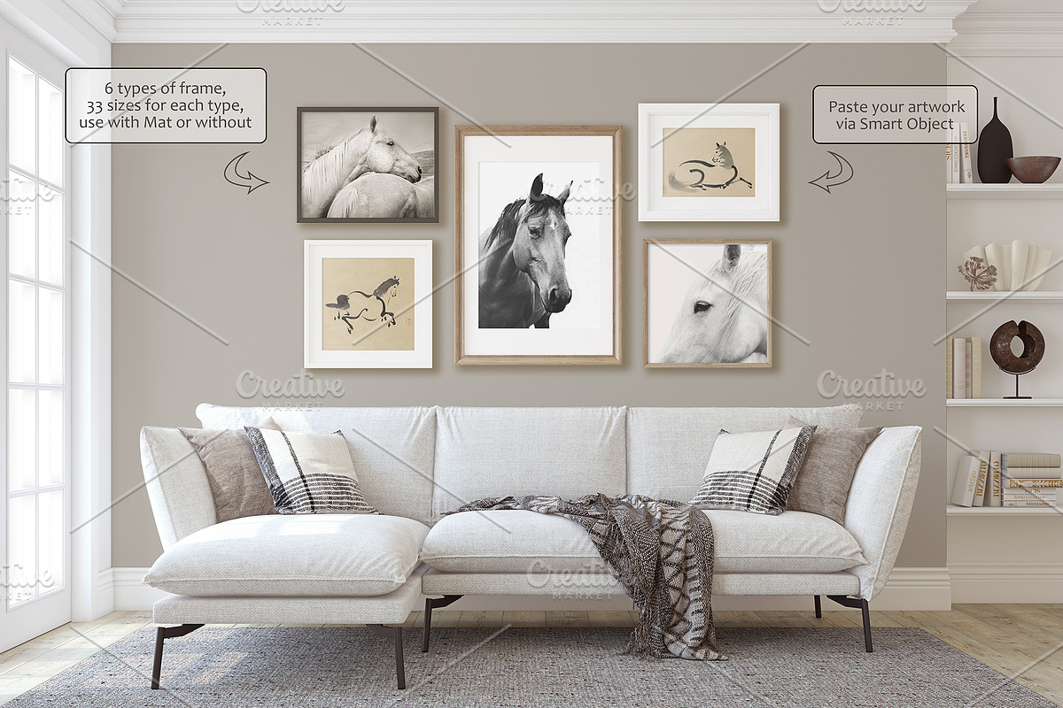 NEW-YORK APARTMENT Wall&Frame Mockup, a Print Template by MyHomeMockups (Photo 6 of 11)