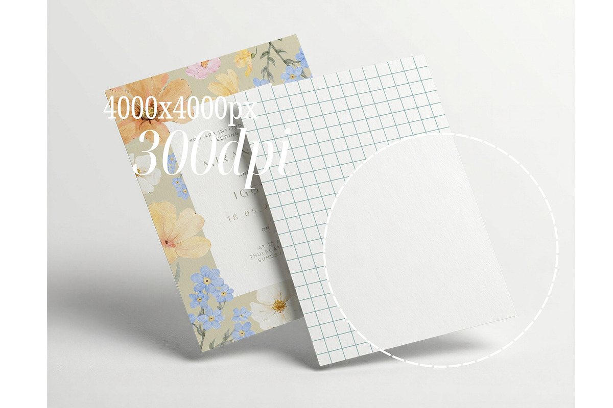 Set Of 2 Postcard Poster Mockup, a Mockup by First Impression Mockups (Photo 4 of 4)