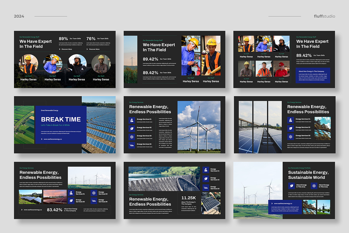 Renewable Energy Keynote Template, a Presentation Template by fluffstudio (Photo 3 of 4)