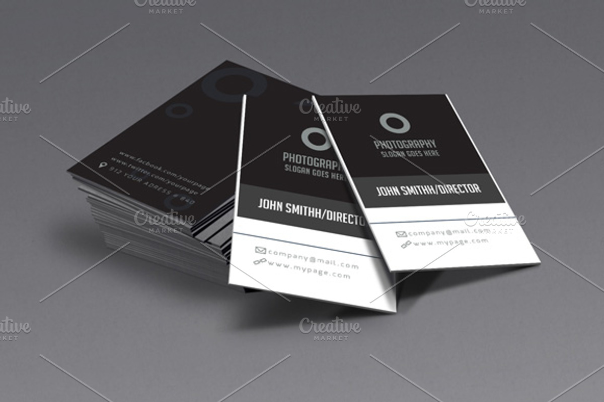 Photography vol 2 business card, a Business Card Template by felicidads (Photo 2 of 2)