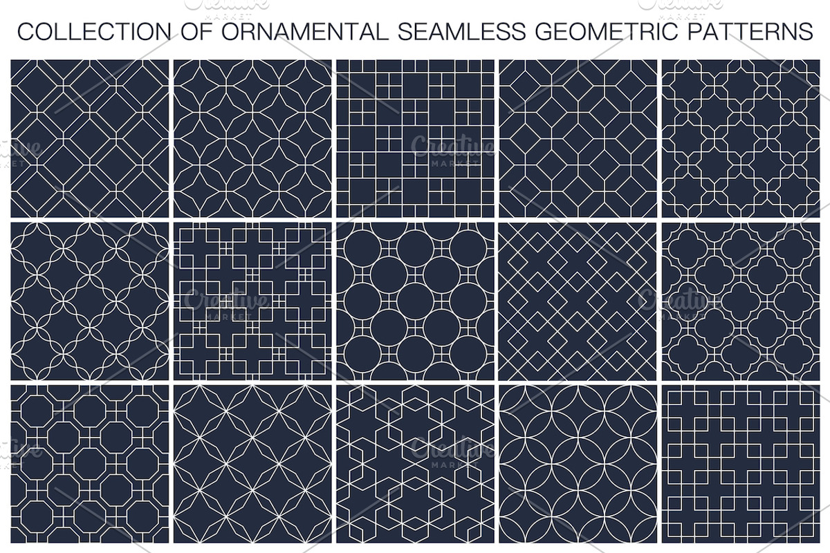 Blue ornament geometric patterns, a Pattern Graphic by ExpressShop (Photo 1 of 9)