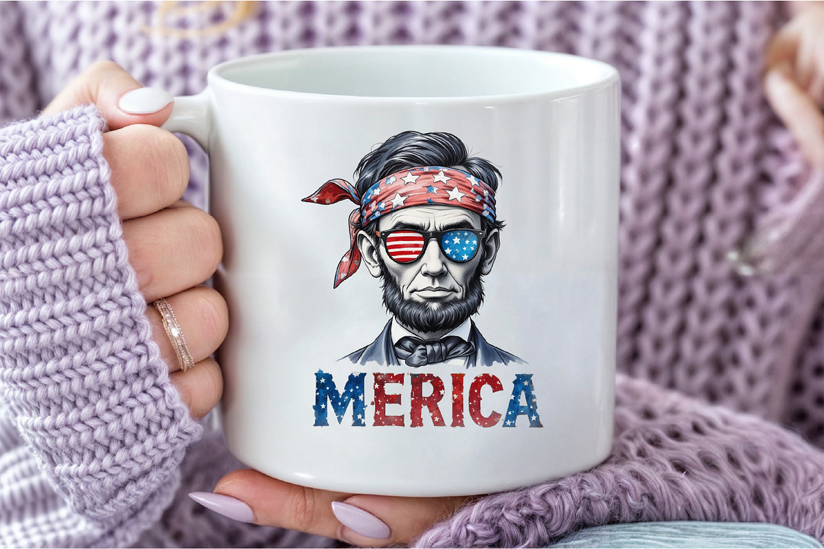 Merica 4th of July Clipart, an Illustration by DreamCafeArt (Photo 4 of 7)