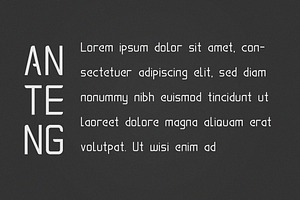 Anteng Dual Width Font