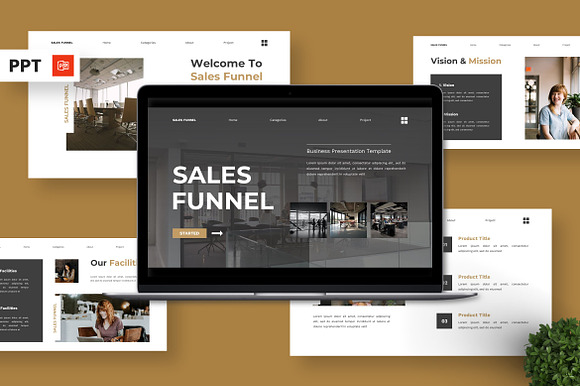 Sales Funnel - Business Powerpoint preview 7