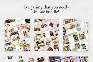 Food Social Bundle Canva